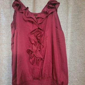 Lane Bryant sateen ruffle cami